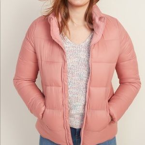 Old Navy, Pink Puffer Jacket